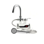 Ταχυθερμαντήρας μπάνιου / κουζίνας με τηλέφωνο ντους RX-018 λευκό