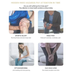 Θερμαινόμενη επιγονατίδα Knee Massager - λευκή - Image 4