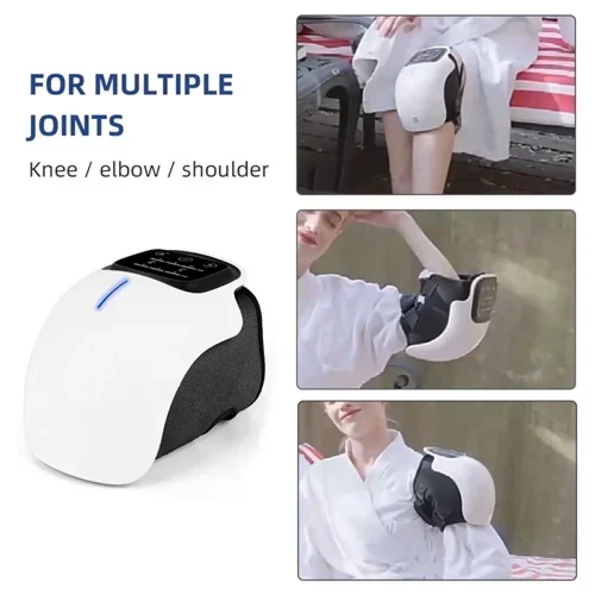 Θερμαινόμενη επιγονατίδα Knee Massager - λευκή - Image 5