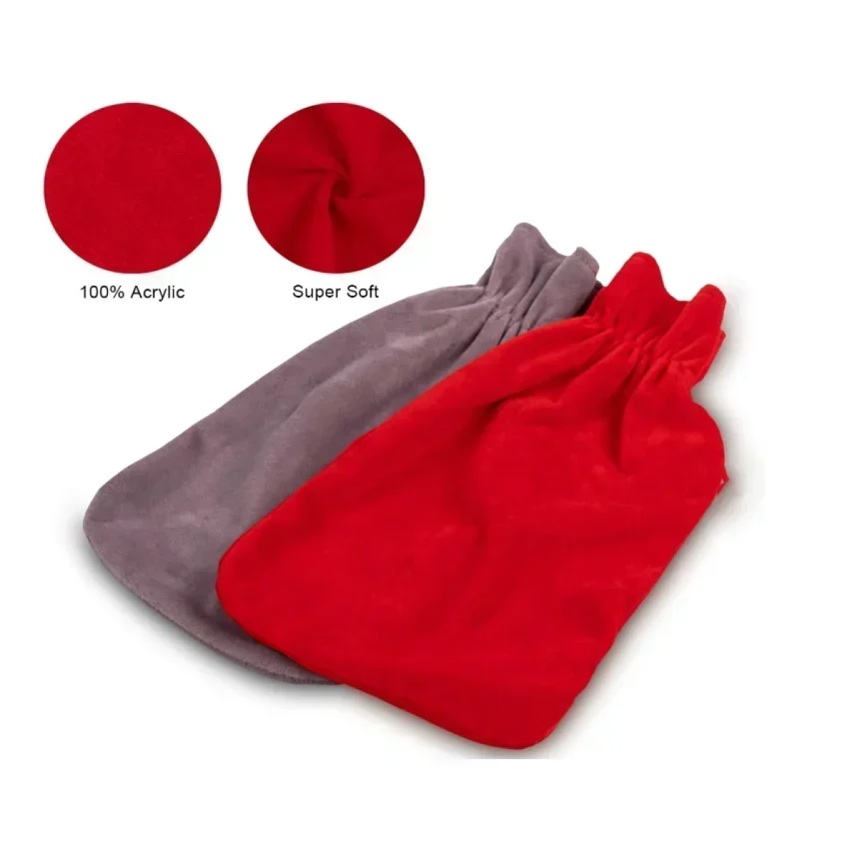 Θερμοφόρα Ζεστού Νερού Με Fleece Επένδυση Γκρι 35x21 εκ. 5202478