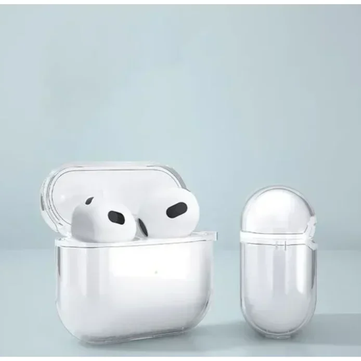 Θήκη Σιλικόνης Airpods 1+2 Gen Διαφανή