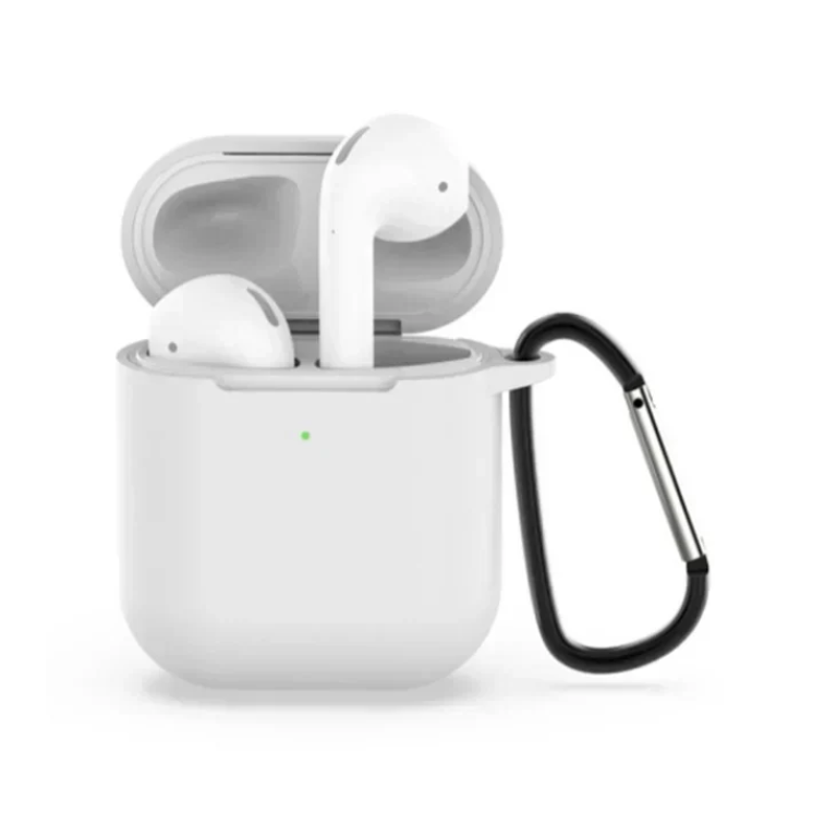 Θήκη Σιλικόνης Airpods 1+2 Gen Λευκή