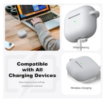 Θήκη Σιλικόνης Με Γάντζο Για Airpods Pro 2nd Gen Γκρι