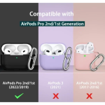 Θήκη Σιλικόνης Με Γάντζο Για Airpods Pro 2nd Gen Μαύρο