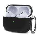 Θήκη Σιλικόνης Με Γάντζο Για Airpods Pro 2nd Gen Μαύρο