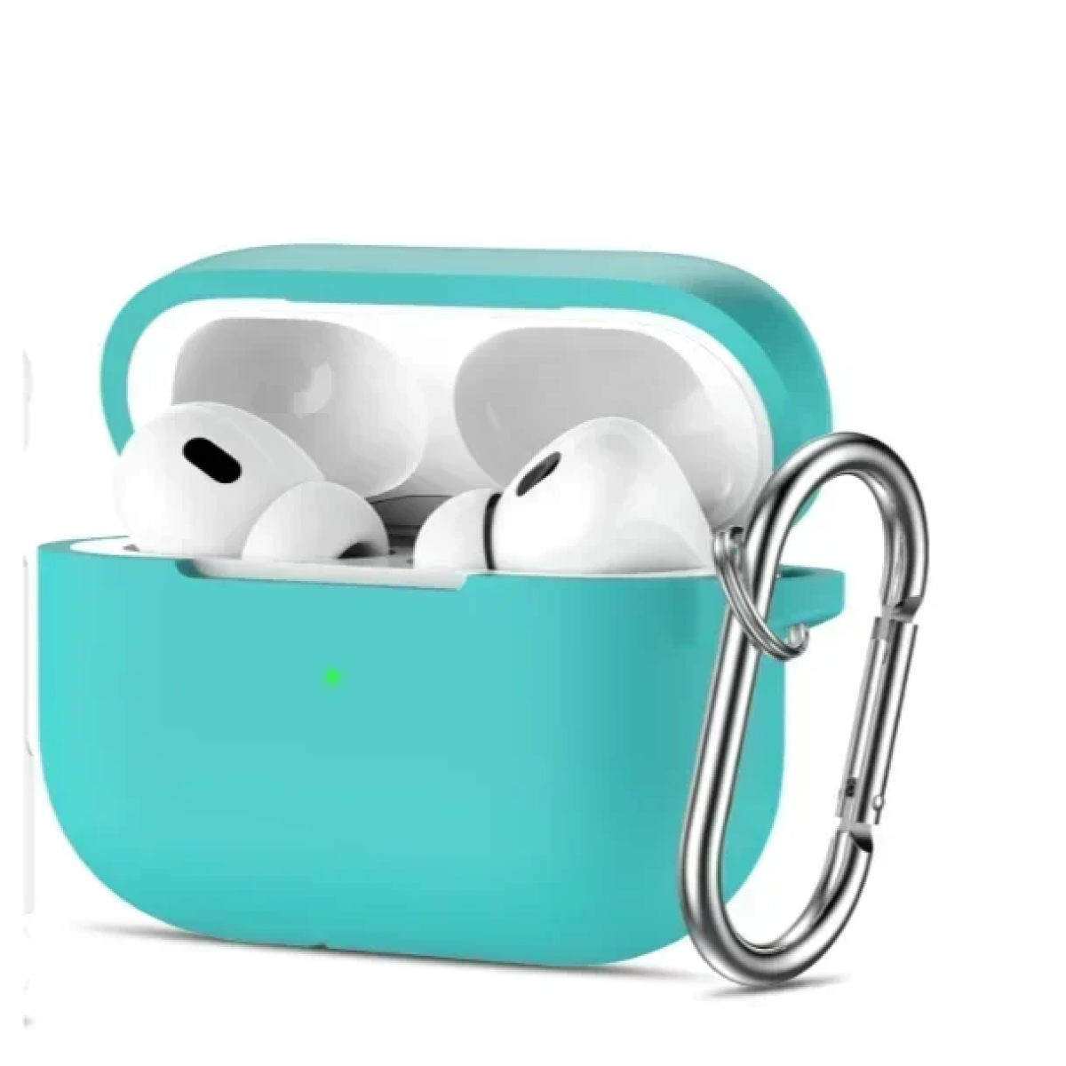 Θήκη Σιλικόνης Με Γάντζο Για Airpods Pro 2nd Gen Πράσινο Μέντα