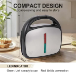 Τοστιέρα με αντικολλητικές πλάκες 3 σε 1 800W Winning Star ST-9450 μαύρο/ασημί - Image 3