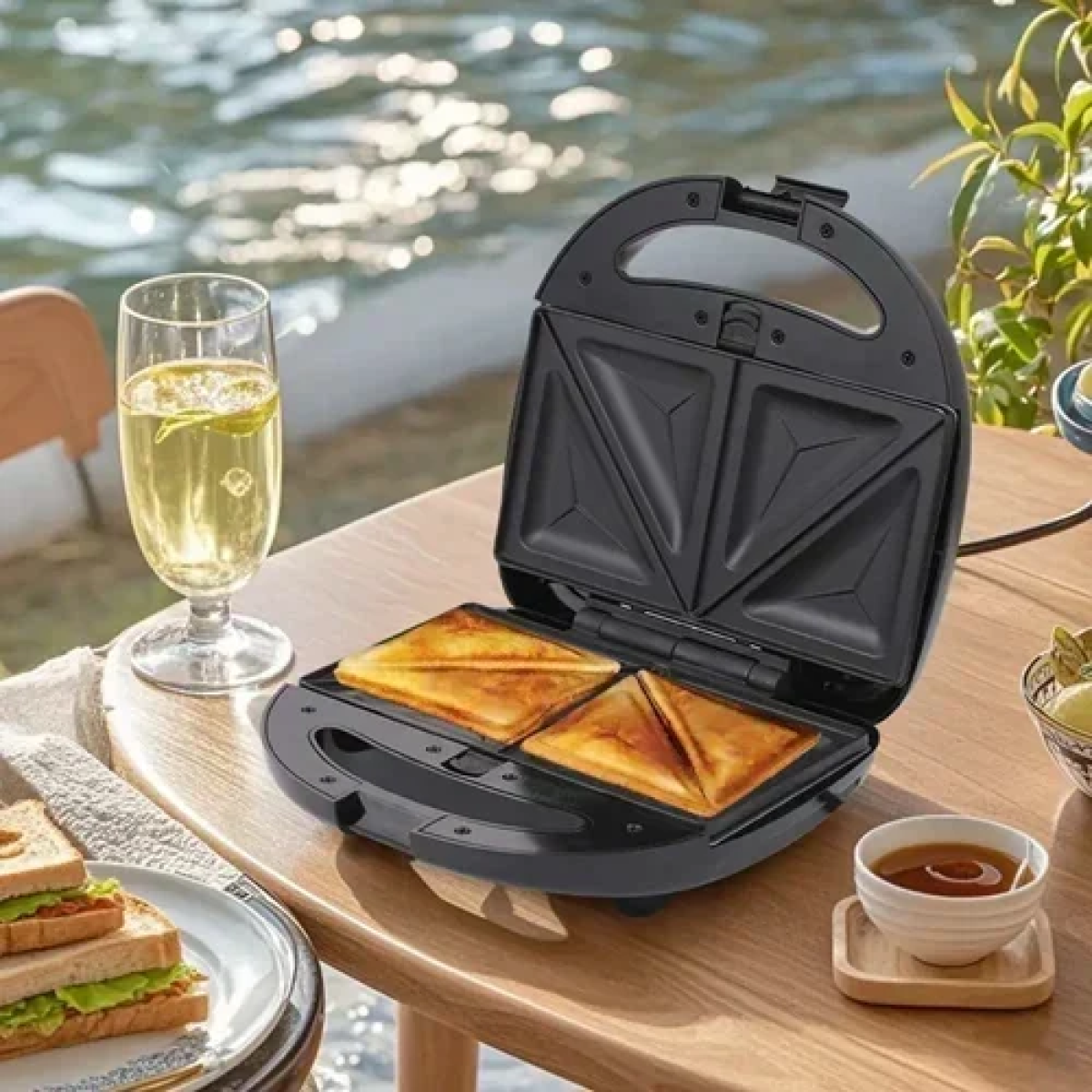 Τοστιέρα με αντικολλητικές πλάκες 3 σε 1 800W Winning Star ST-9450 μαύρο/ασημί - Image 4