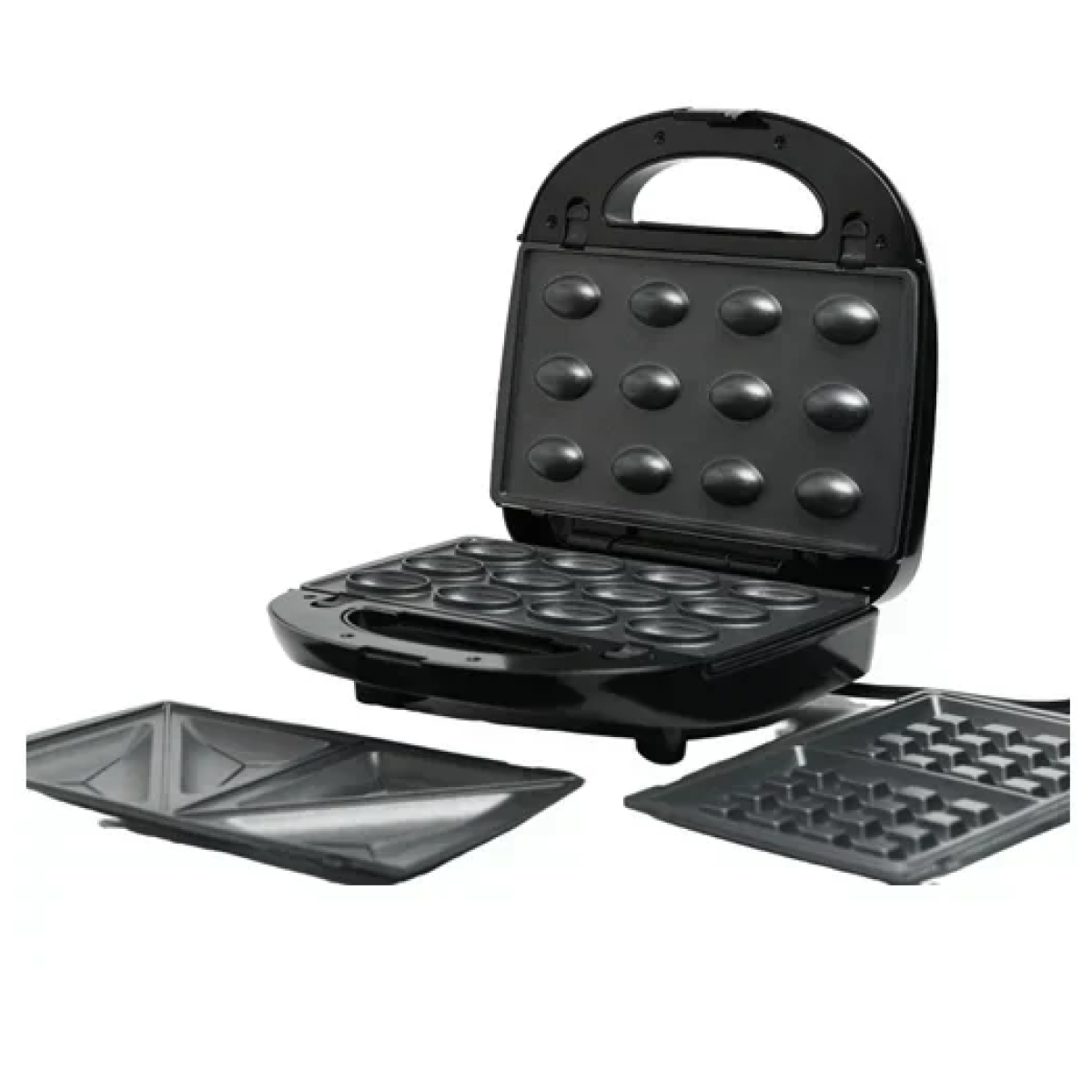 Τοστιέρα με αντικολλητικές πλάκες 5 σε 1 750W Winning Star ST-9396 μαύρο/ασημί - Image 2