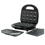 Τοστιέρα με αντικολλητικές πλάκες 5 σε 1 750W Winning Star ST-9396 μαύρο/ασημί - Image 2