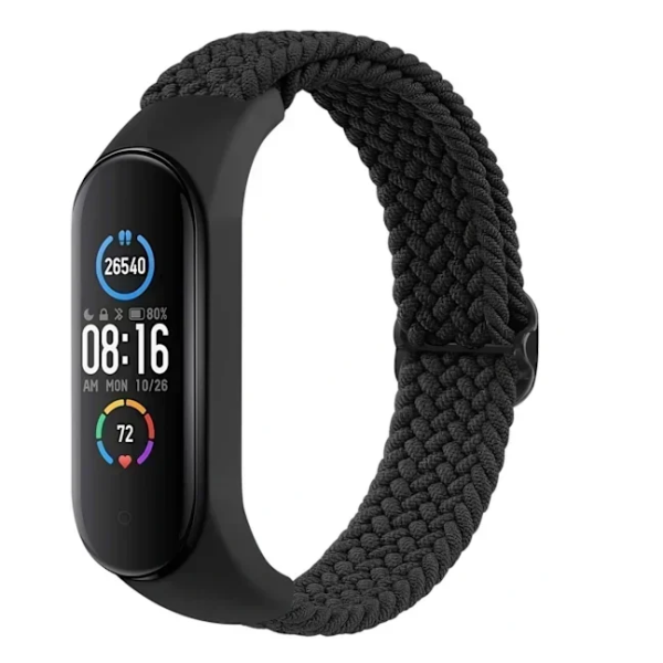 Universal Λουράκι Xiaomi Mi Band 4/5/6/7 Strap Star Μαύρο 1