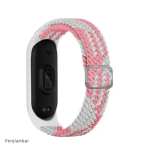 Universal Λουράκι Xiaomi Mi Band 4/5/6/7 Strap Star Ροζ Λευκό