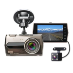 WDR Αυτοκινήτου Ευρυγώνια όραση Full HD 1080P με Οθόνη 4''