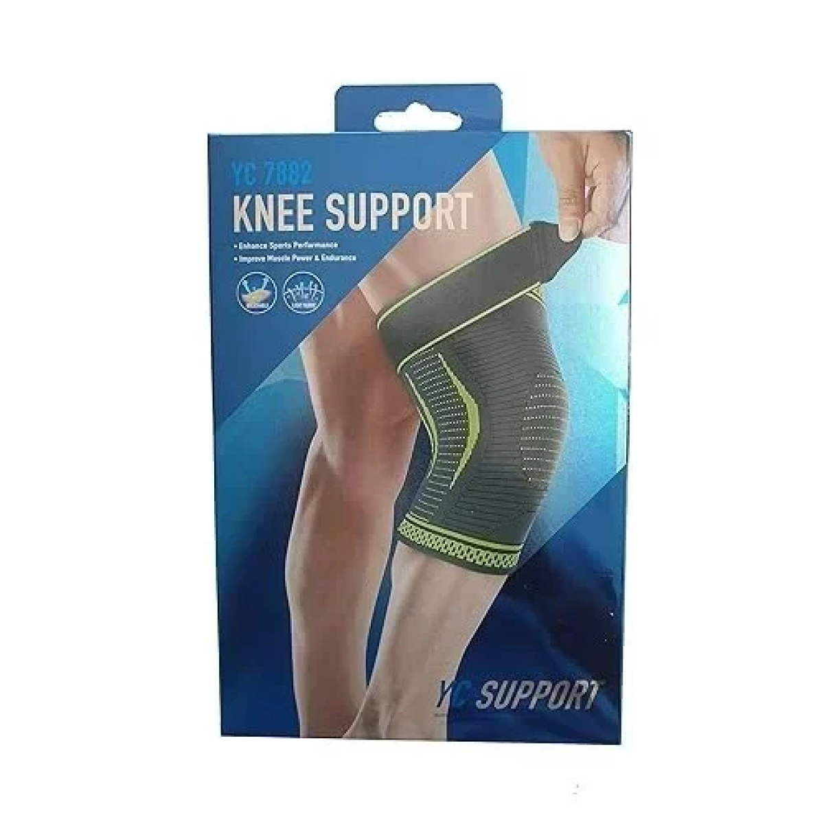 YC Support Επιγονατίδα YC 7882 Μαύρο-Πράσινο