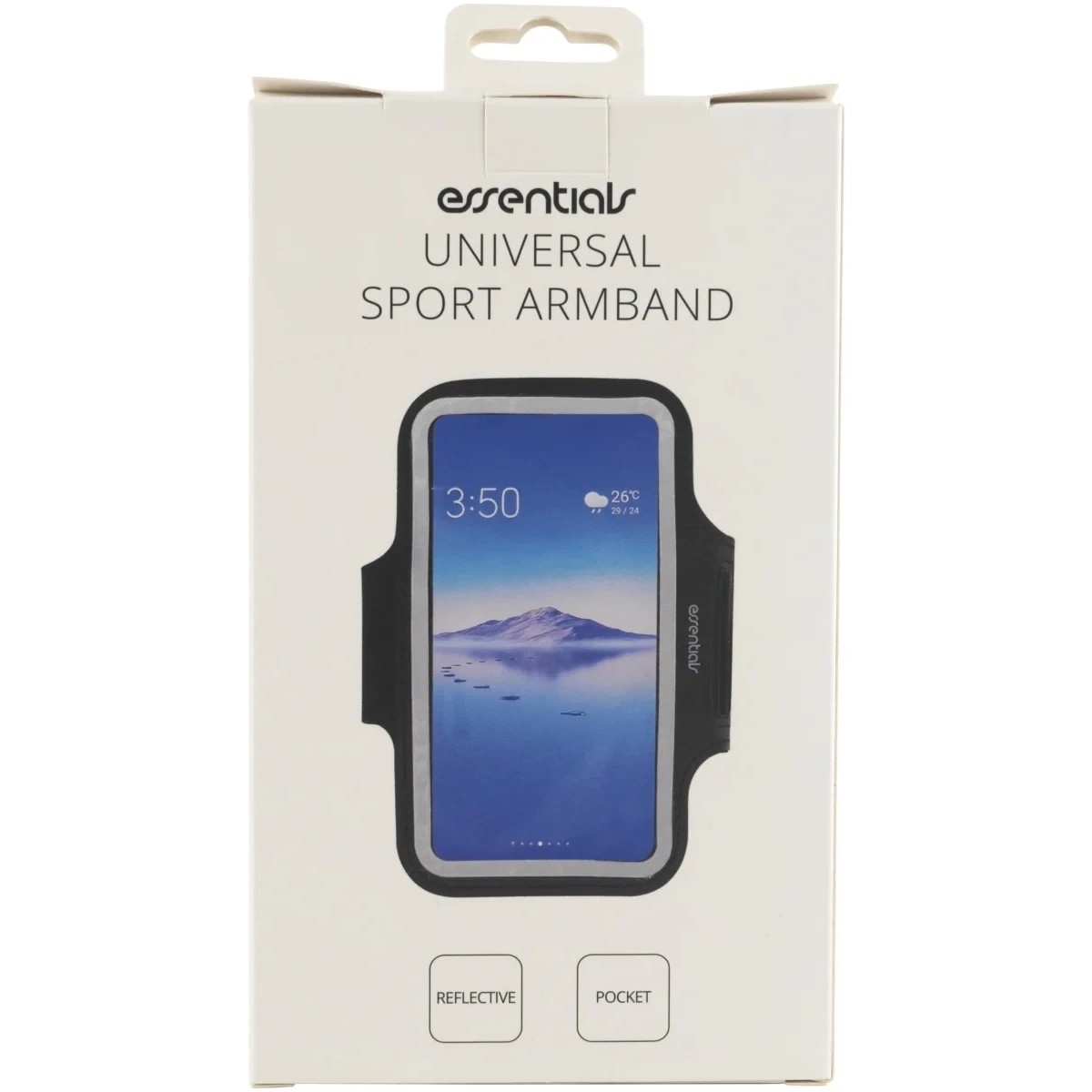 Essentials Universal Sport Θήκη Μπράτσου για Κινητά Μαύρη 1110576 - Image 3