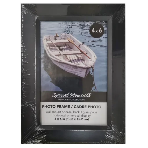 Κορνίζα Μαύρη Πλαστική 10x15cm Homie 322006