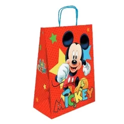 Τσάντα Δώρου Χάρτινη Mickey Πορτοκαλί (40cm) 40x32x14cm Disney