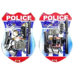 Σετ Police 6τεμ με Γκλοπ Καρ=43x28cm Carnavalista 232054