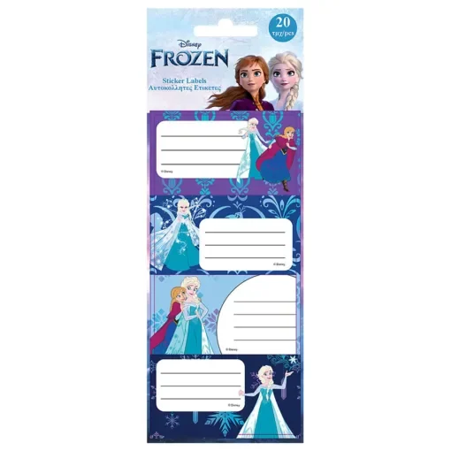 Ετικέτες Frozen 2 σετ=5 Φύλλα 20 Ετικέτες  Disney