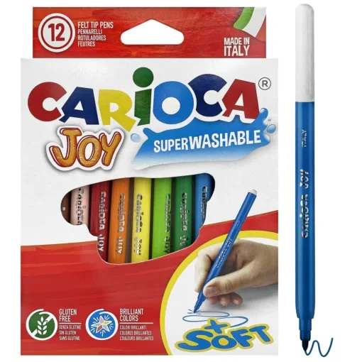 Μαρκαδόροι Carioca joy 2.6mm σετ=12 Χρώματα  Carioca 40614