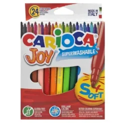 Μαρκαδόροι Carioca joy 2.6mm σετ=24χρωματα  Carioca 40615