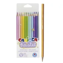 Ξυλομπογιές Carioca Pastel 12 Χρωμάτων  Carioca 43034