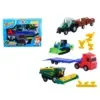 Οχήματα Pull Back Happy Farm σε Κουτί 39x29x6cm ToyMarkt 902207