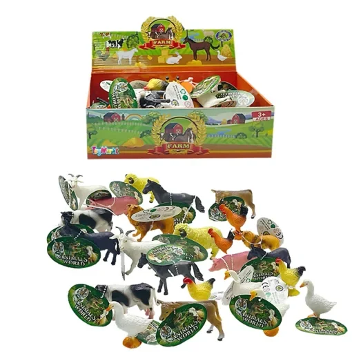 Ζώα Φάρμας Κουτί 24 Τεμαχίων 26x8x16cm ToyMarkt 913413