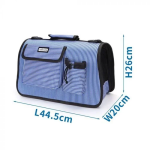 Τσάντα Μεταφοράς για Κατοικίδια L44,5*W20*H26cm Small Γαλάζια
