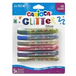 Κόλα Glitter Multi σετ=6τ Carioca 6x10.5mL Carioca 42112