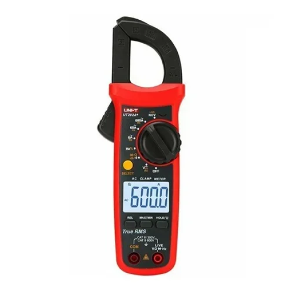Αμπεροτσιμπίδα ψηφιακή 200A AC True RMS με ακροδέκτες Uni-T UT202A+ κόκκινη