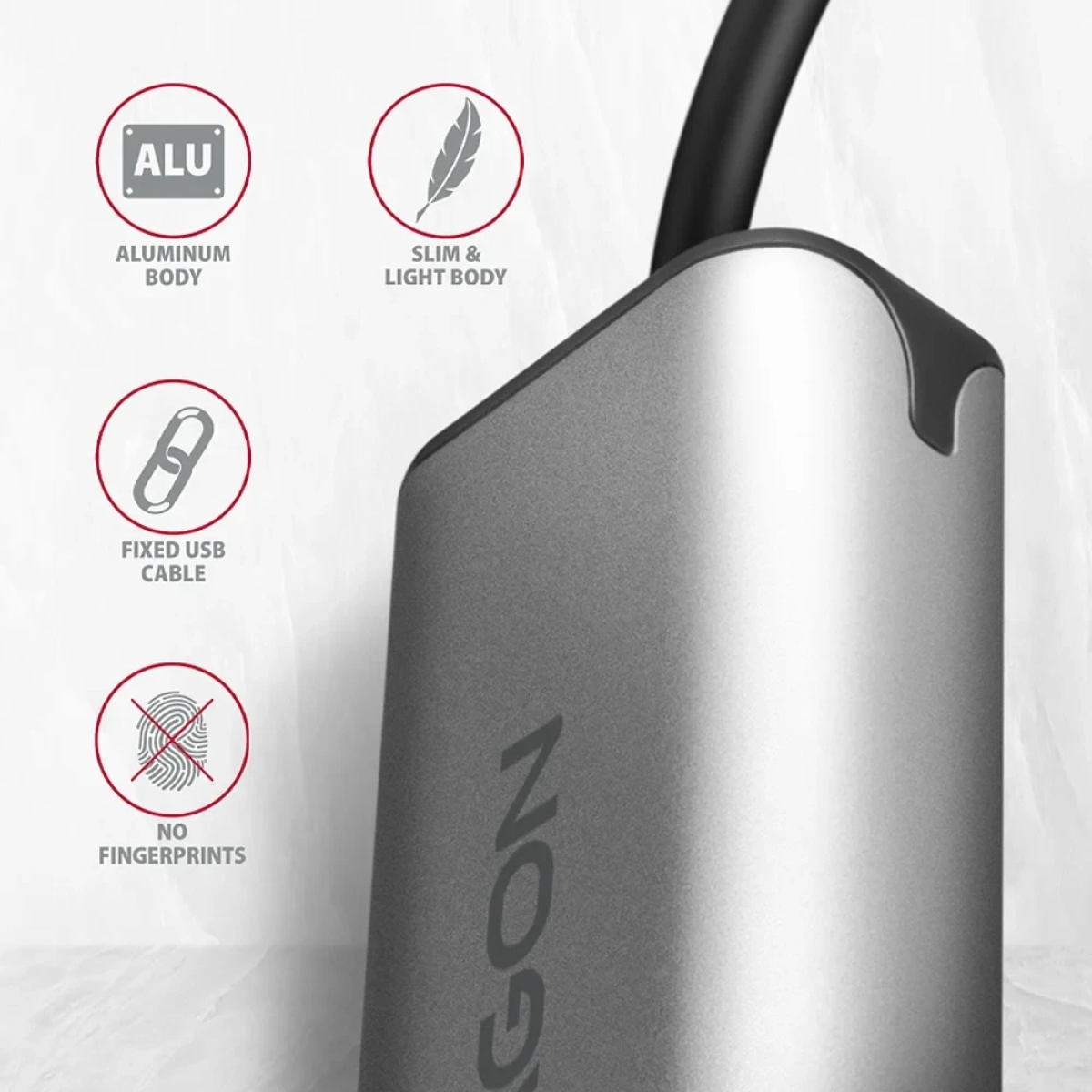 Axagon Αντάπτορας Δικτύου 2,5 Gigabit Ethernet 10/100/1000/2500 σε Type-C 15cm Ασημί ADE-25RC - Image 3