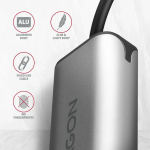 Axagon Αντάπτορας Δικτύου 2,5 Gigabit Ethernet 10/100/1000/2500 σε Type-C 15cm Ασημί ADE-25RC - Image 3