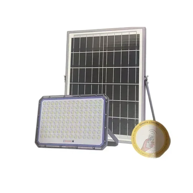 Αδιάβροχος ηλιακός προβολέας LED 5000W με πάνελ Jortan
