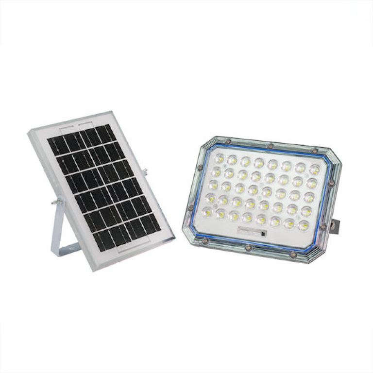 Αδιάβροχος ηλιακός προβολέας LED 500W με πάνελ Jortan