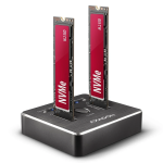 Axagon Docking Station για 2 SSD NVMe USB-C 3.2 Gen2 με Λειτουργία Clone Μαύρο ADSA-M2C