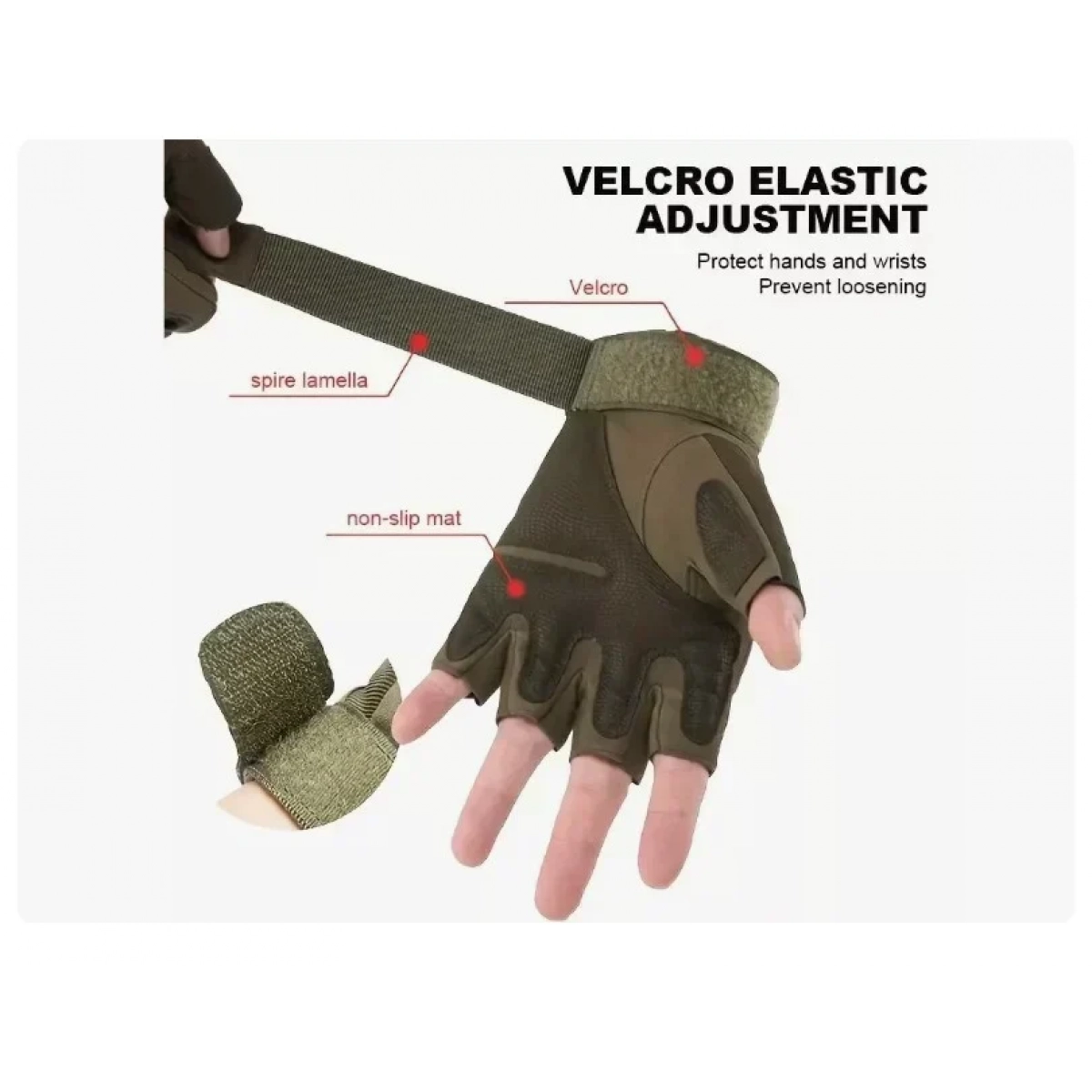 Ανδρικά Γάντια χωρίς Δάχτυλα Fitness Gloves LC-028