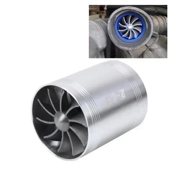 Ανεμιστήρας Turbo διαμέτρου 65mm εξοικονόμησης καυσίμου με μονή προπέλα F1-Z ασημί