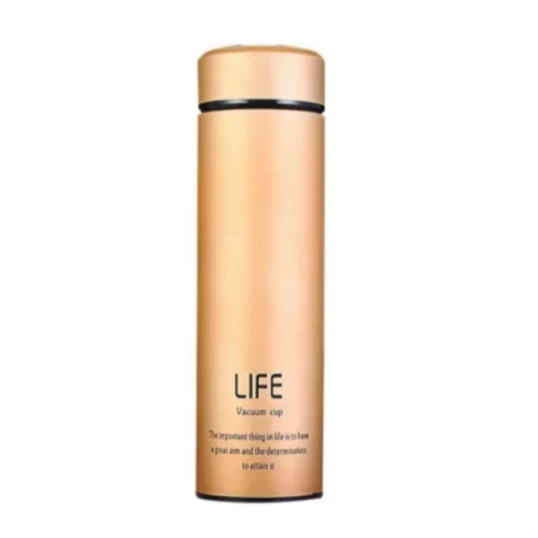 Ανοξείδωτο Παγούρι-Θερμός 450ml LIFE AL6918 Χρυσό