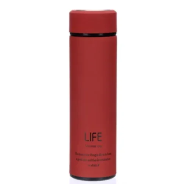 Ανοξείδωτο Παγούρι-Θερμός 450ml LIFE AL6918 Κόκκινο