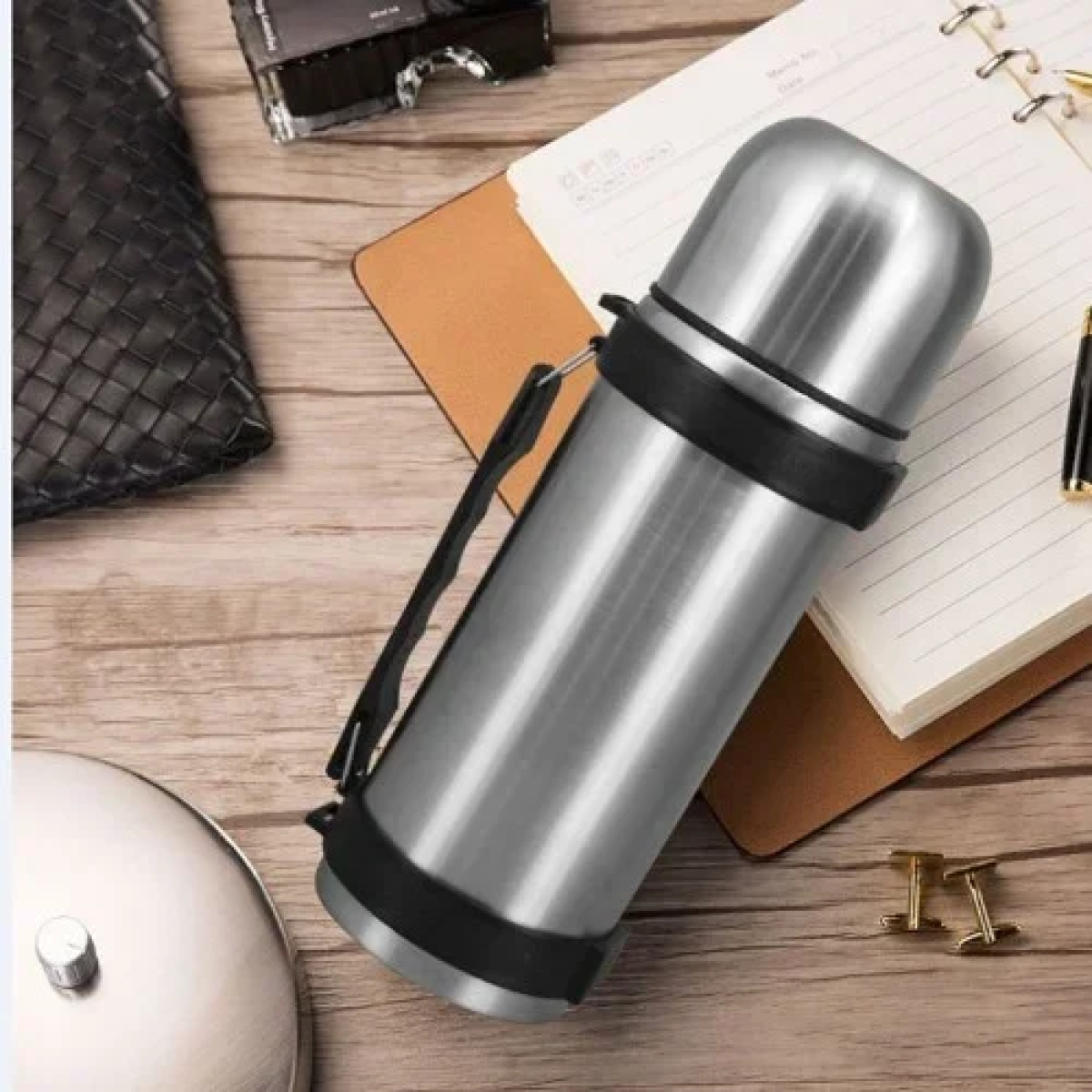 Ανοξείδωτο Παγούρι-Θερμός 500ml Ασημί AL500T
