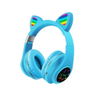 Ασύρματα παιδικά ακουστικά Bluetooth Cat Ear Headphones M2 - μπλε