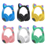 Ασύρματα παιδικά ακουστικά Bluetooth Cat Ear Headphones M2 - κίτρινο - Image 2