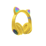 Ασύρματα παιδικά ακουστικά Bluetooth Cat Ear Headphones M2 - κίτρινο