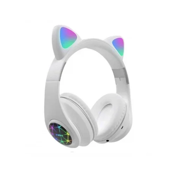 Ασύρματα παιδικά ακουστικά Bluetooth Cat Ear Headphones M2 - λευκό