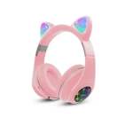 Ασύρματα παιδικά ακουστικά Bluetooth Cat Ear Headphones M2 - ροζ