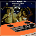 Ασύρματο Φορητό Ηχείο Bluetooth Karaoke με 2 Μικρόφωνα CMiK MK-4203 Πορτοκαλί