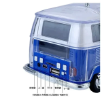Ασύρματο ηχείο Mini Bus Wireless Speaker με LED φωτισμό WS267BT - κόκκινο - Image 4