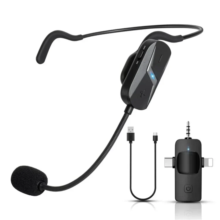 Ασύρματο μικρόφωνο με αποσπώμενο κεφαλόδεσμο Andowl MIC80