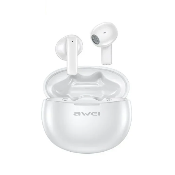 Awei-T78 In-ear Ασύρματα Ακουστικά Bluetooth 5.3 με Θήκη Φόρτισης - Λευκό